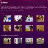 Screenshot of Gallery page.