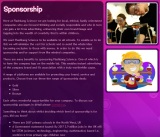 Screenshot of Sponsorship page.