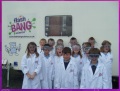 Gathering outside the lab