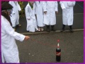 Will Rebecca be rapid enough to avoid the cola fountain?