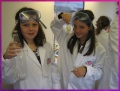Thea and Georgia are ready for some hands on science.