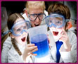 Nuala and Joel excited by science