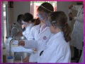 Everyone focussed and following operating instructions