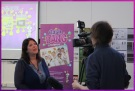 Dr. Bev Bush, Group Leader being interviewed