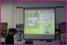 Harry demonstrates Tubes' "Game Over" screen