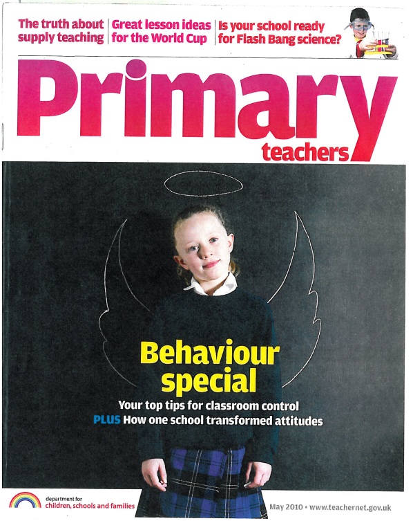 Scan of front page of Primary Teachers' magazine, May 2010.