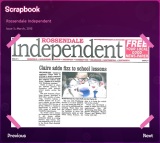 Screenshot of Scrapbook page.